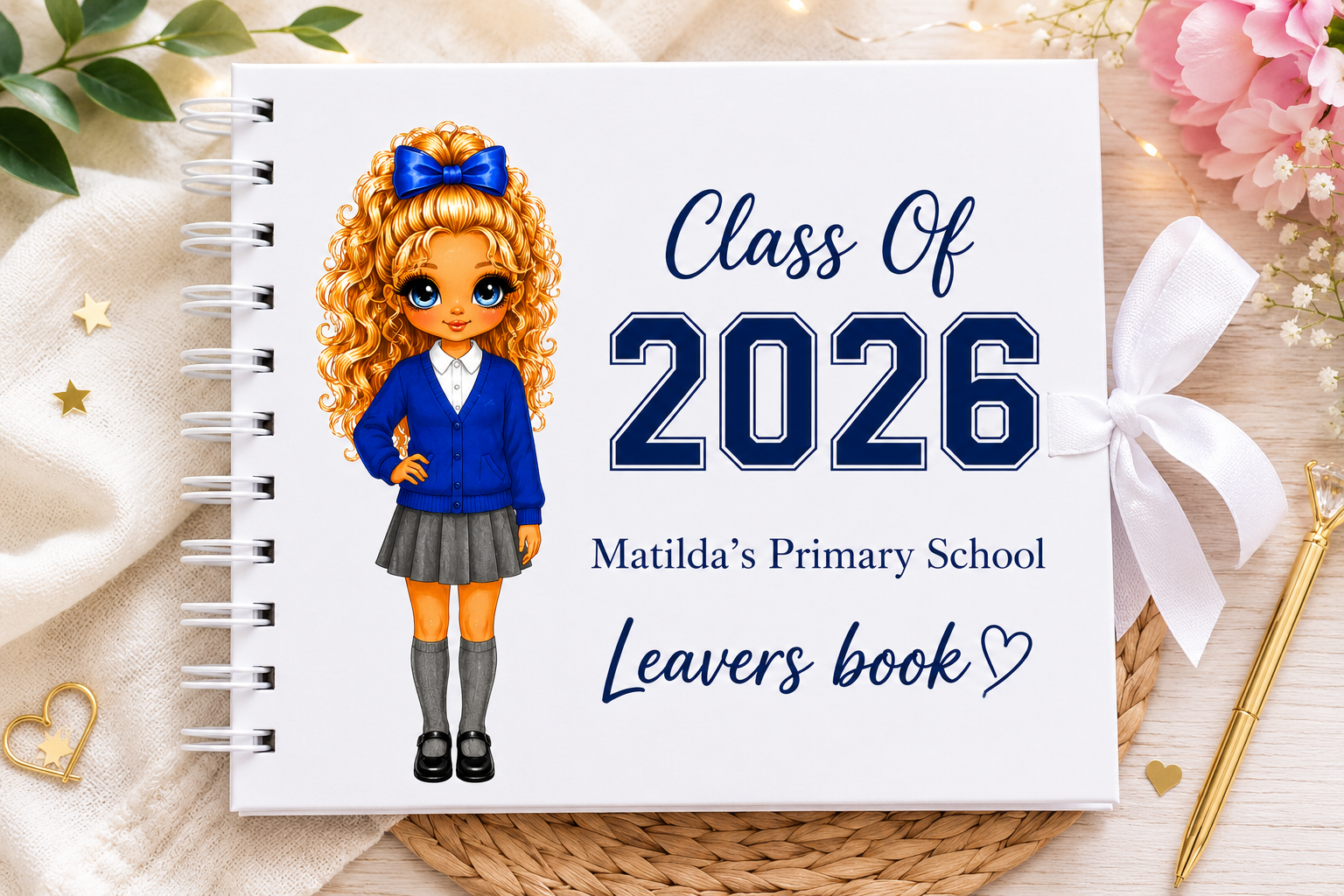 Personalised Year 6 Leavers Album 2026 | Class of 2026 Memory Book