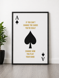 Ace of Spades Motivational Quote Wall Art Print | Home Decor Gift
