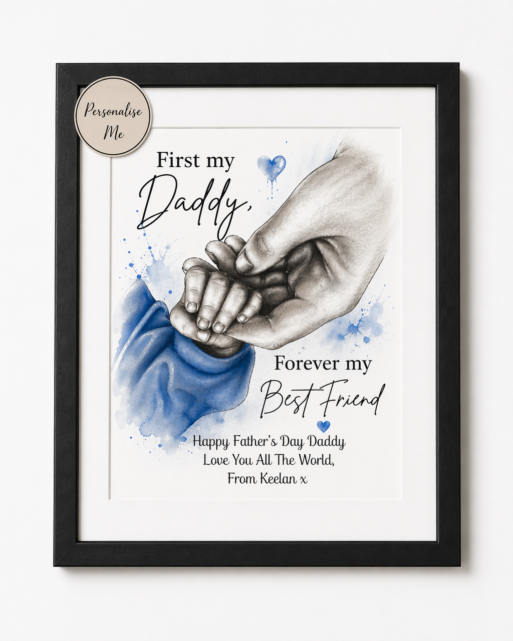 Personalised First My Daddy Print | New Dad Gift | Father's Day