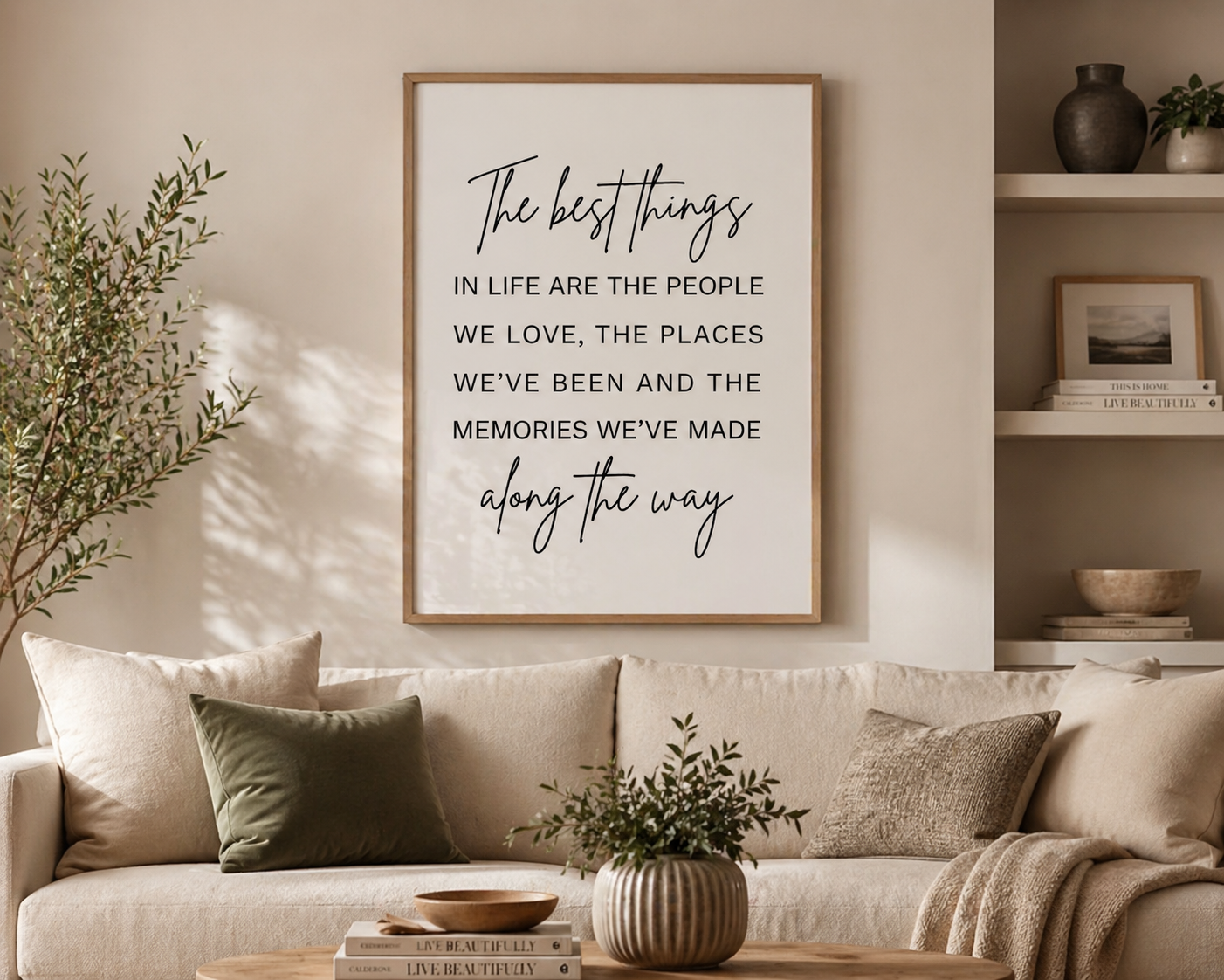 The Best Things In Life Wall Art Decor Print