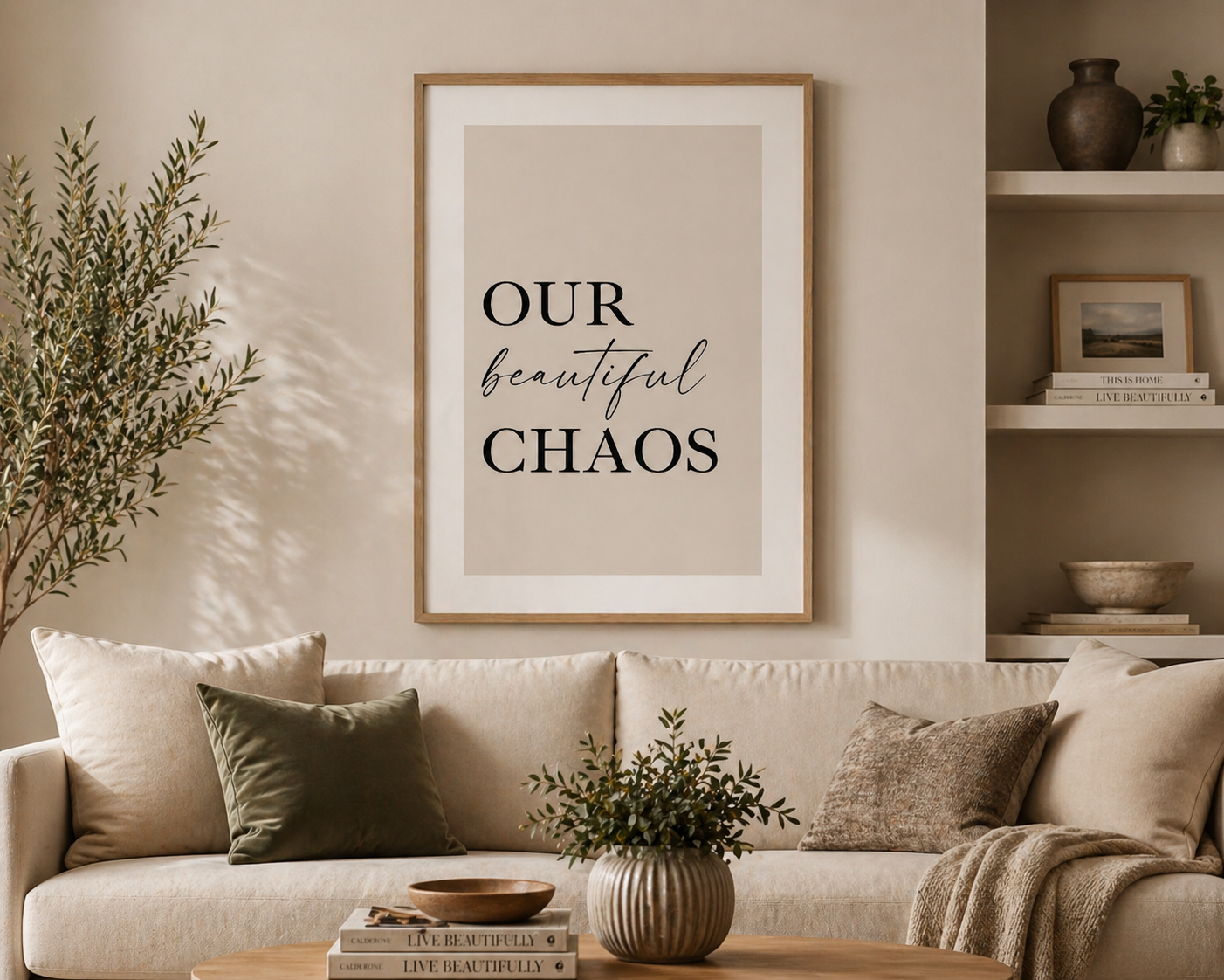 Our Beautiful Chaos Wall Art Decor
