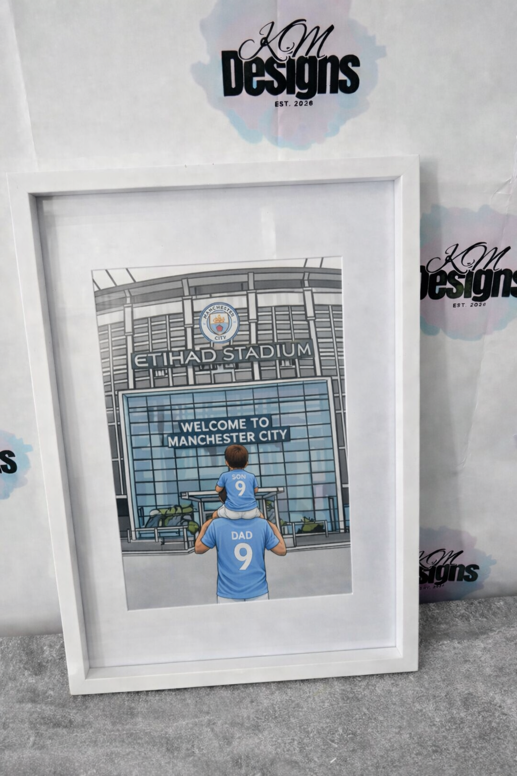 Man City Football Stadium Print