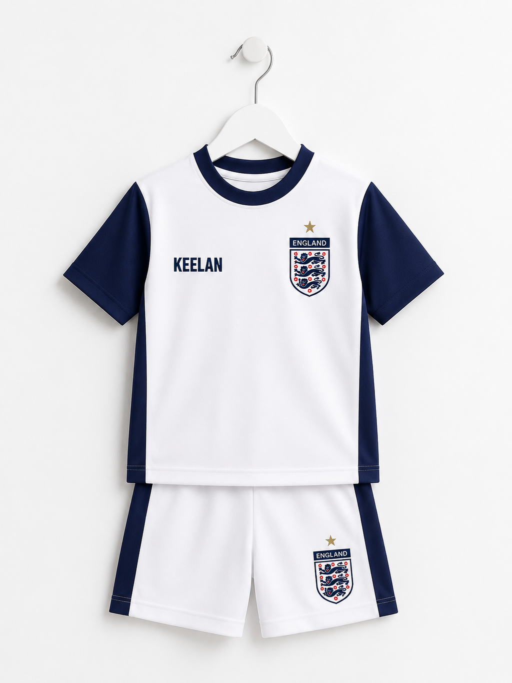 England Boys Short & Tshirt Set Personalised