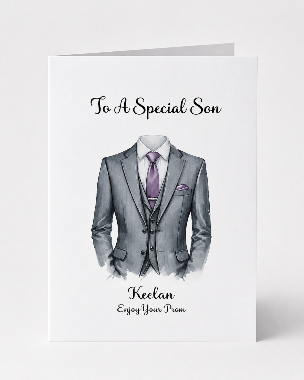 Prom Card for Him | Personalised Prom Keepsake Gift for Son