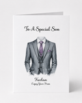 Prom Card for Him | Personalised Prom Keepsake Gift for Son