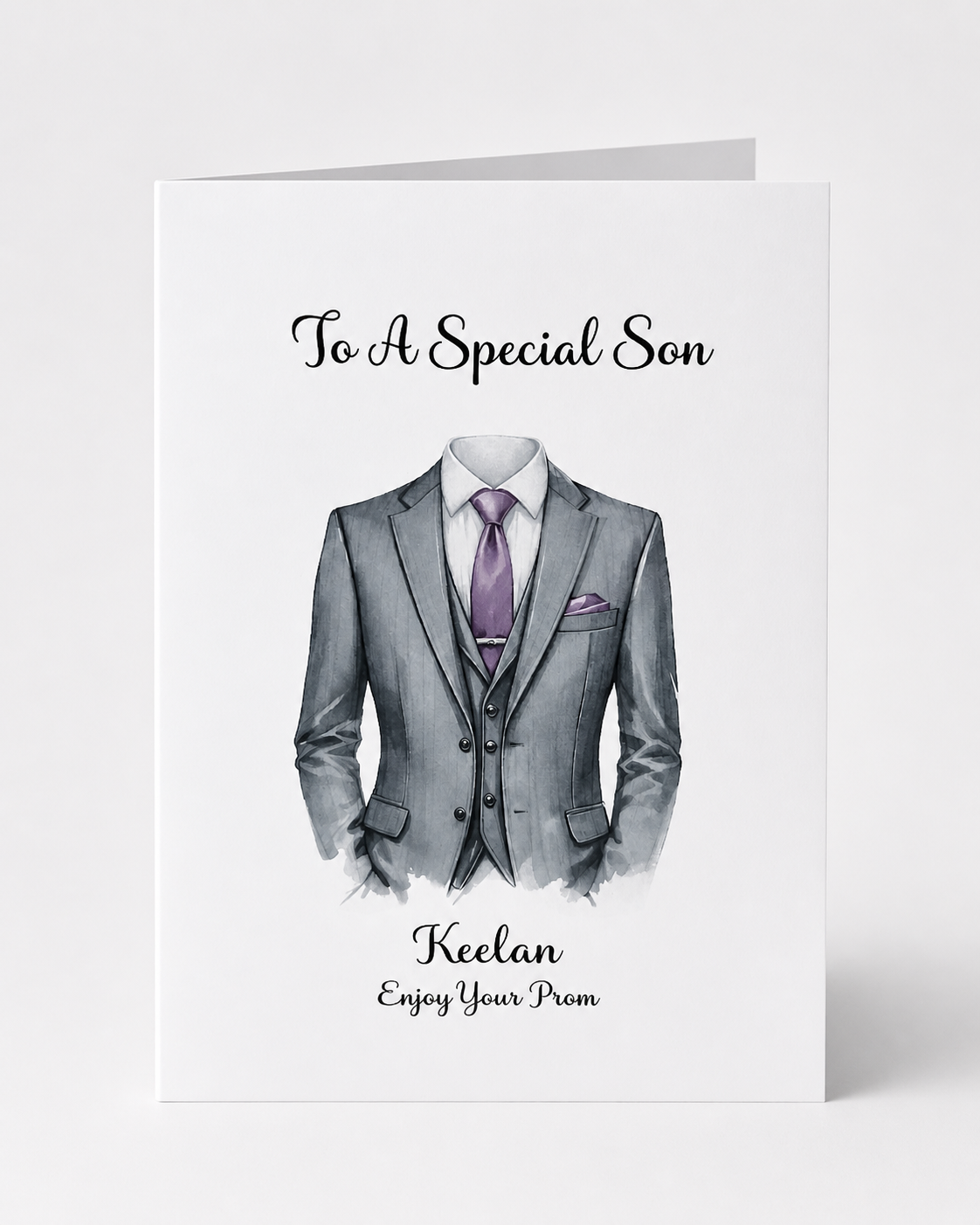Prom Card for Him | Personalised Prom Keepsake Gift for Son