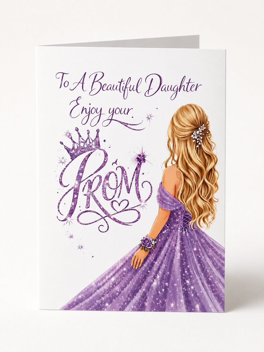 Personalised Prom Card for Her | Special Prom Night Gift | Luxury Keepsake Card