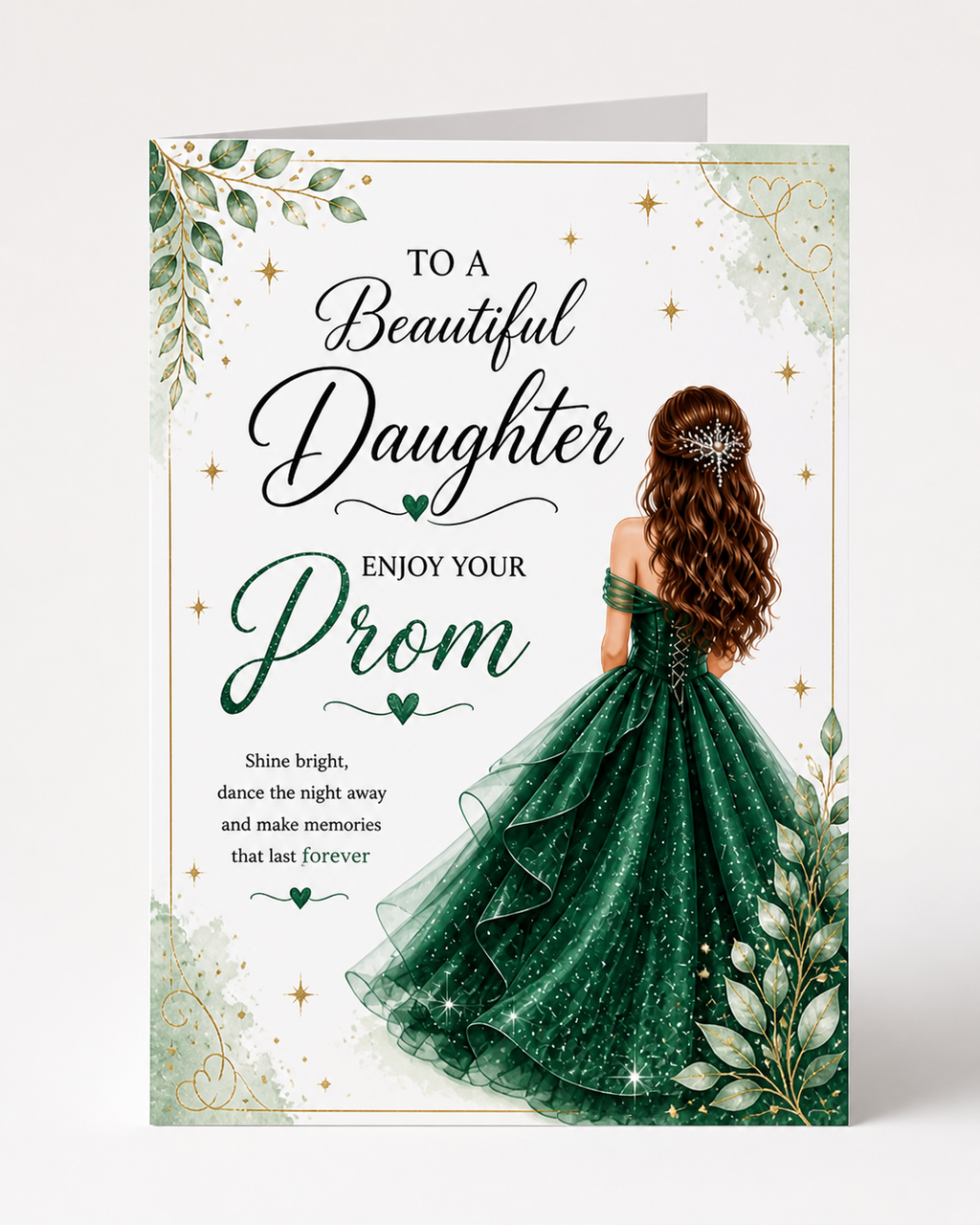 Personalised Prom Card for Her | Prom Keepsake Card | Friend or Family Prom Gift