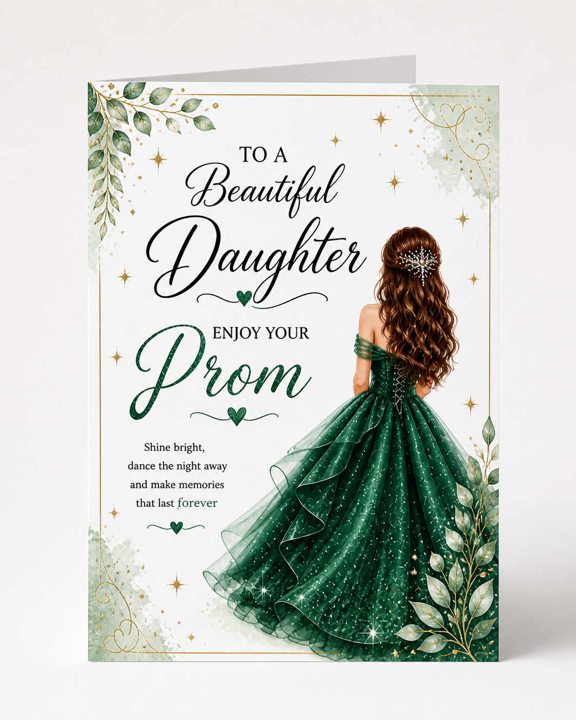 Personalised Prom Card for Her | Prom Keepsake Card | Friend or Family Prom Gift