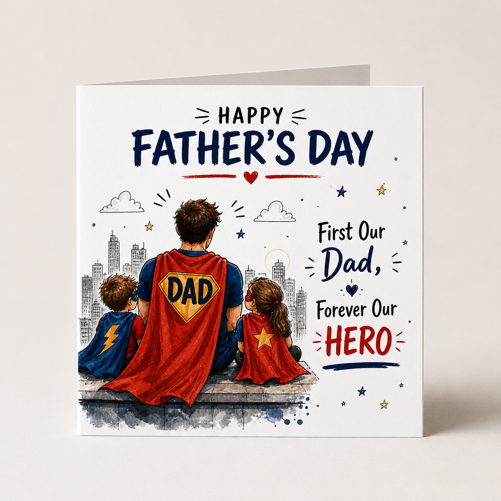 Personalised First Our Dad Father's Day Card | Dad Gift