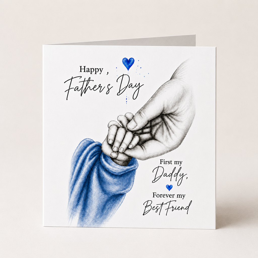Personalised Dad & Son Father's Day Card | Gift for Dad