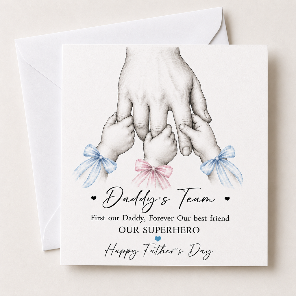 Personalised Daddy's Team Father's Day Card | Football Dad Gift