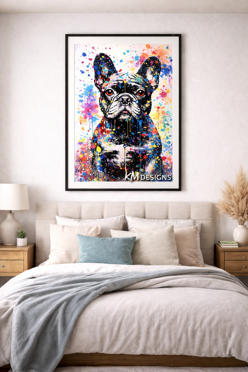 Animal Dog Decor, Frenchie Wall Art Decor