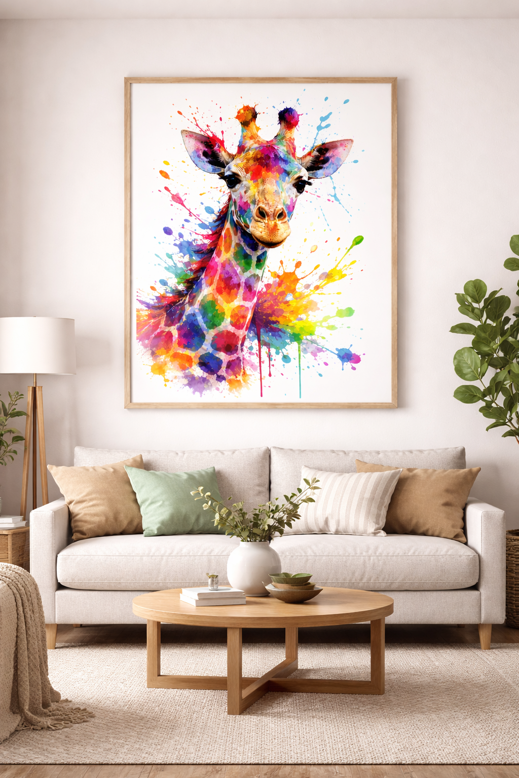 Colour Burst Giraffe