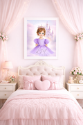 Princess Wall Art | Girls Bedroom Print | Children's Room Decor
