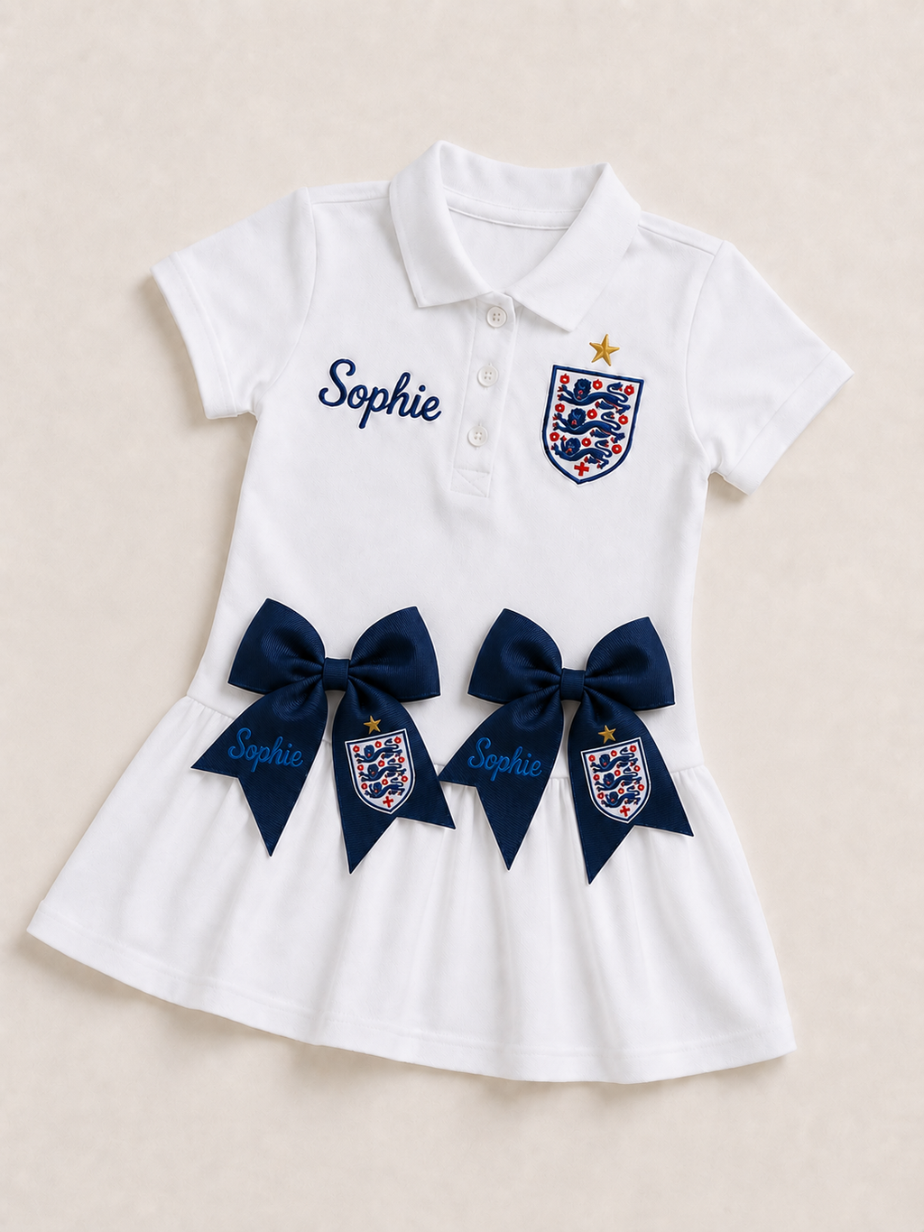 ✨ World Cup 2026 Inspired England Tennis Style Dress Set ✨