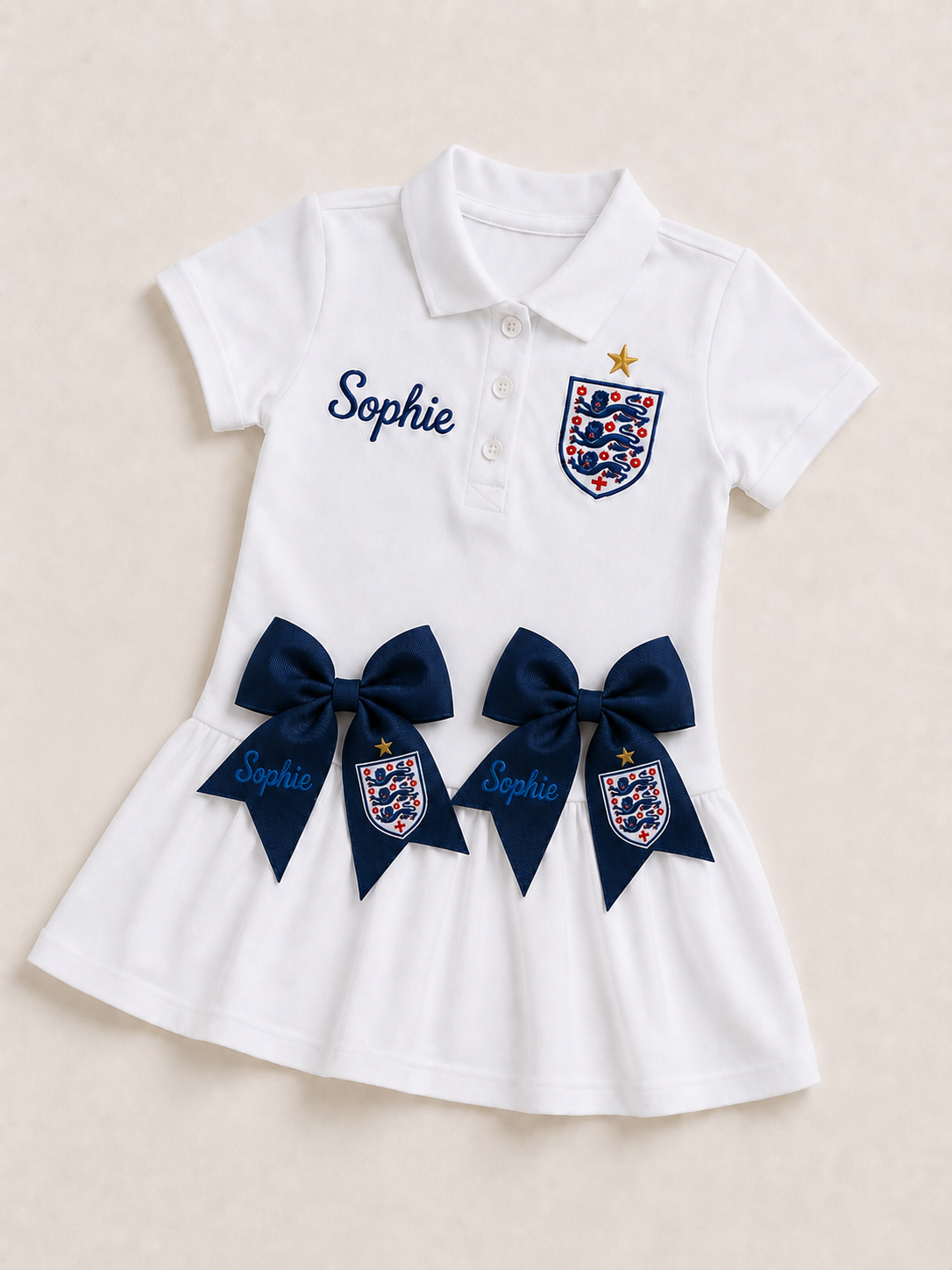 ✨ World Cup 2026 Inspired England Tennis Style Dress Set ✨