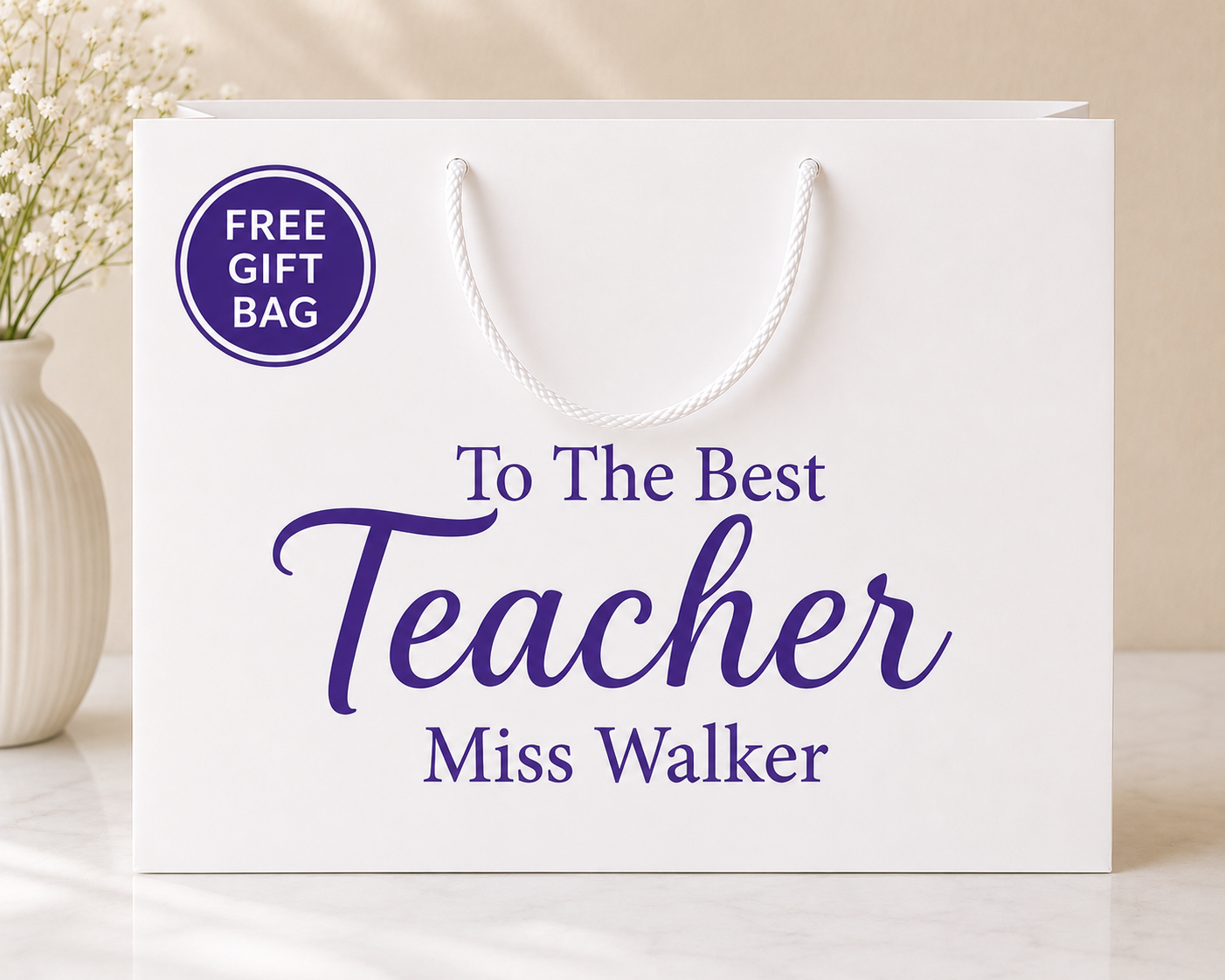 Personalised Teacher's Gift Bundle | End of Term Teacher Gift Set