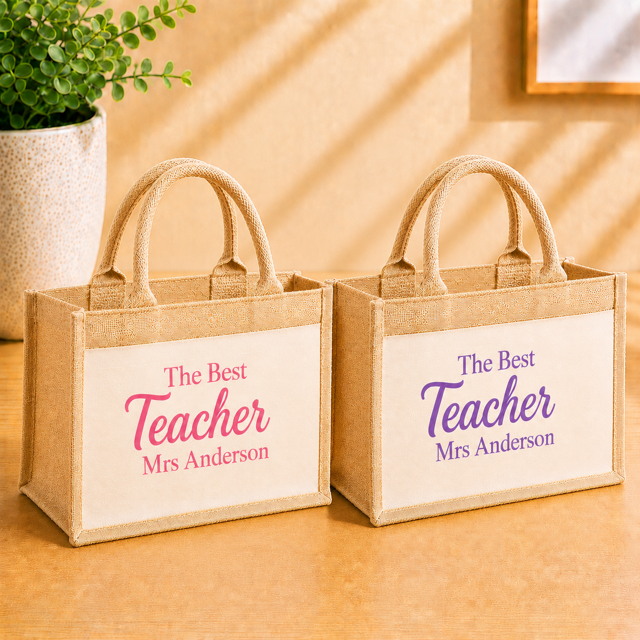 Personalised Teacher Gift Canvas Bag | End of Term Thank You Gift
