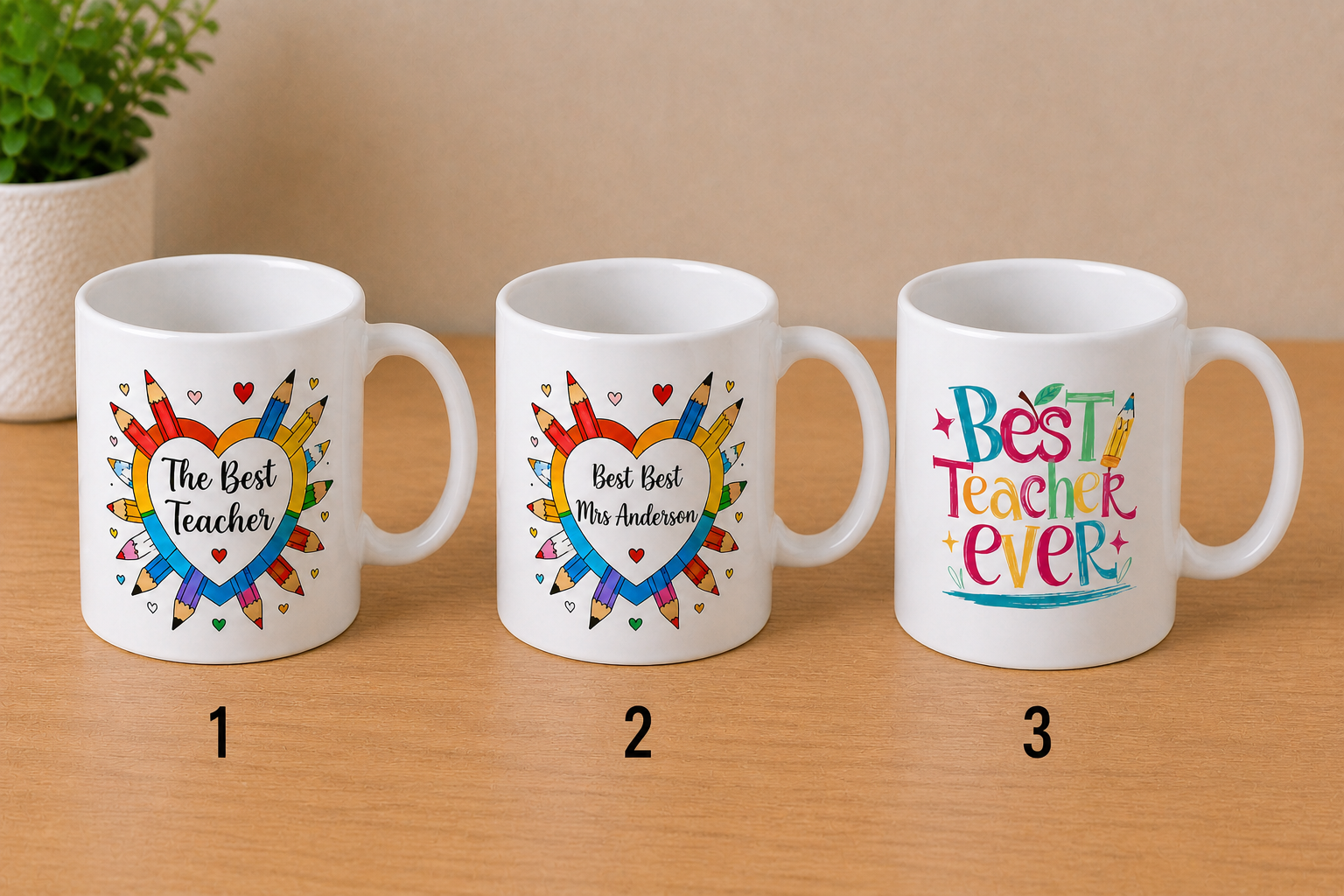 Personalised Teacher Gift Mug & Coaster Set | Thank You Teacher Gift