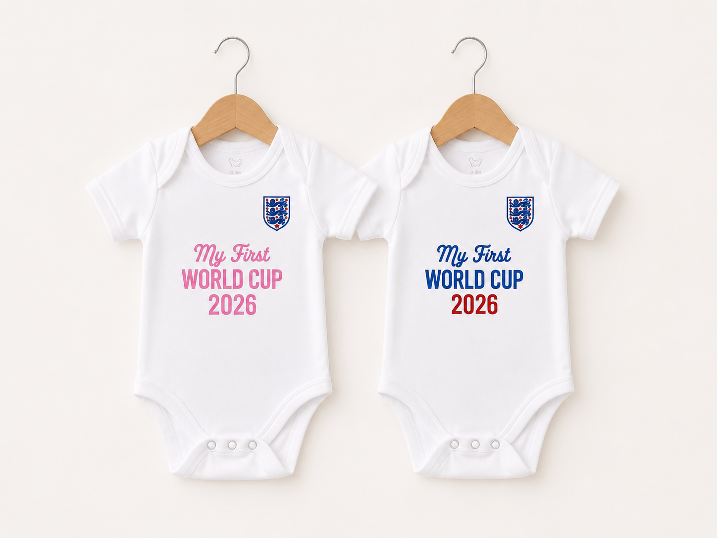 Personalised England Football Baby Vests | Kids Match Day Outfit World Cup 2026