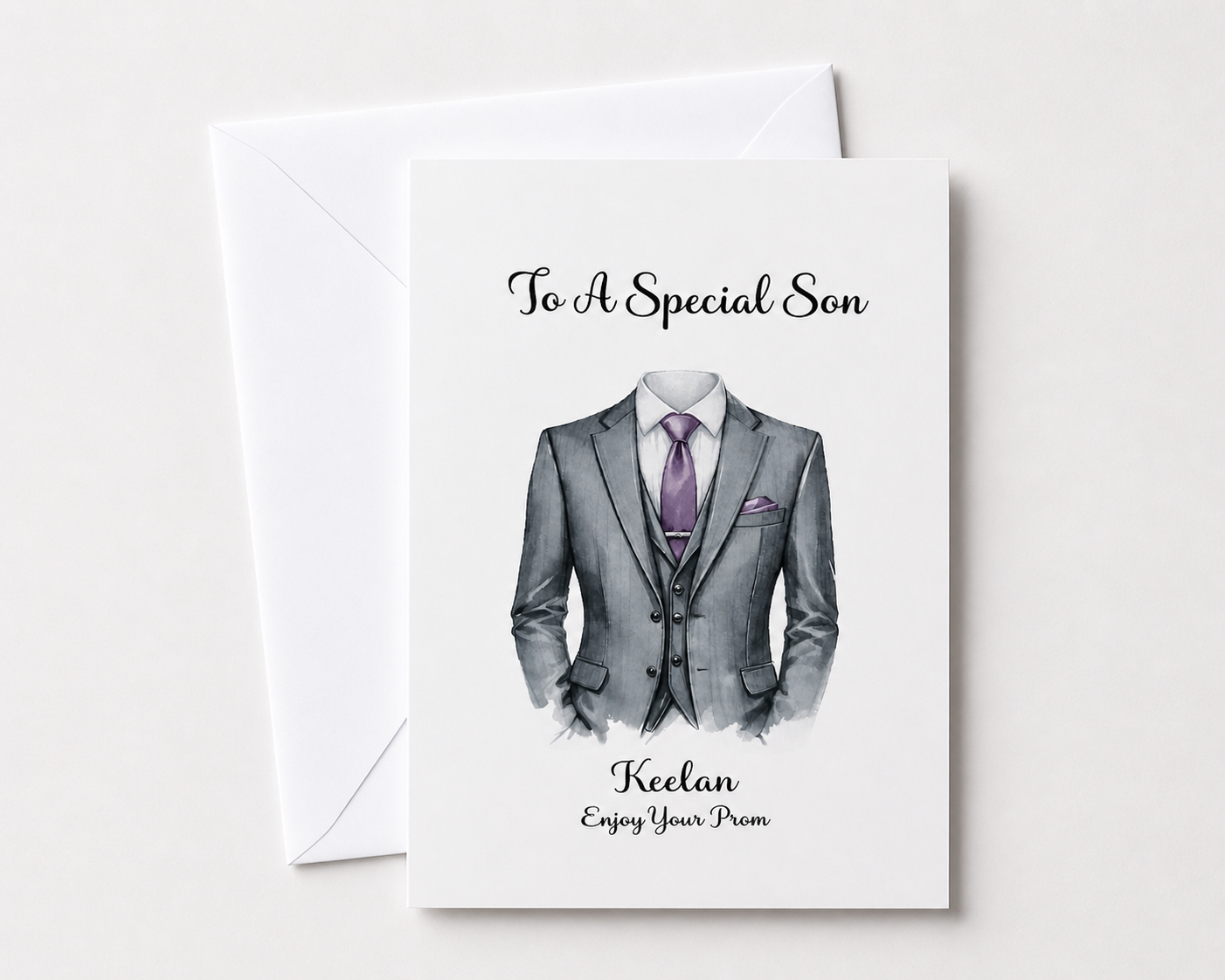 Prom Card for Him | Personalised Prom Keepsake Gift for Son