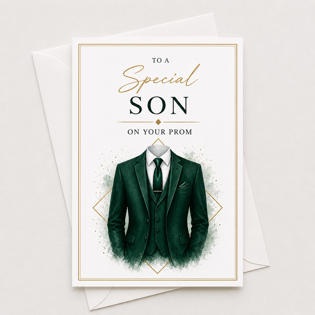 Prom Card for Son | Personalised Prom Keepsake Gift