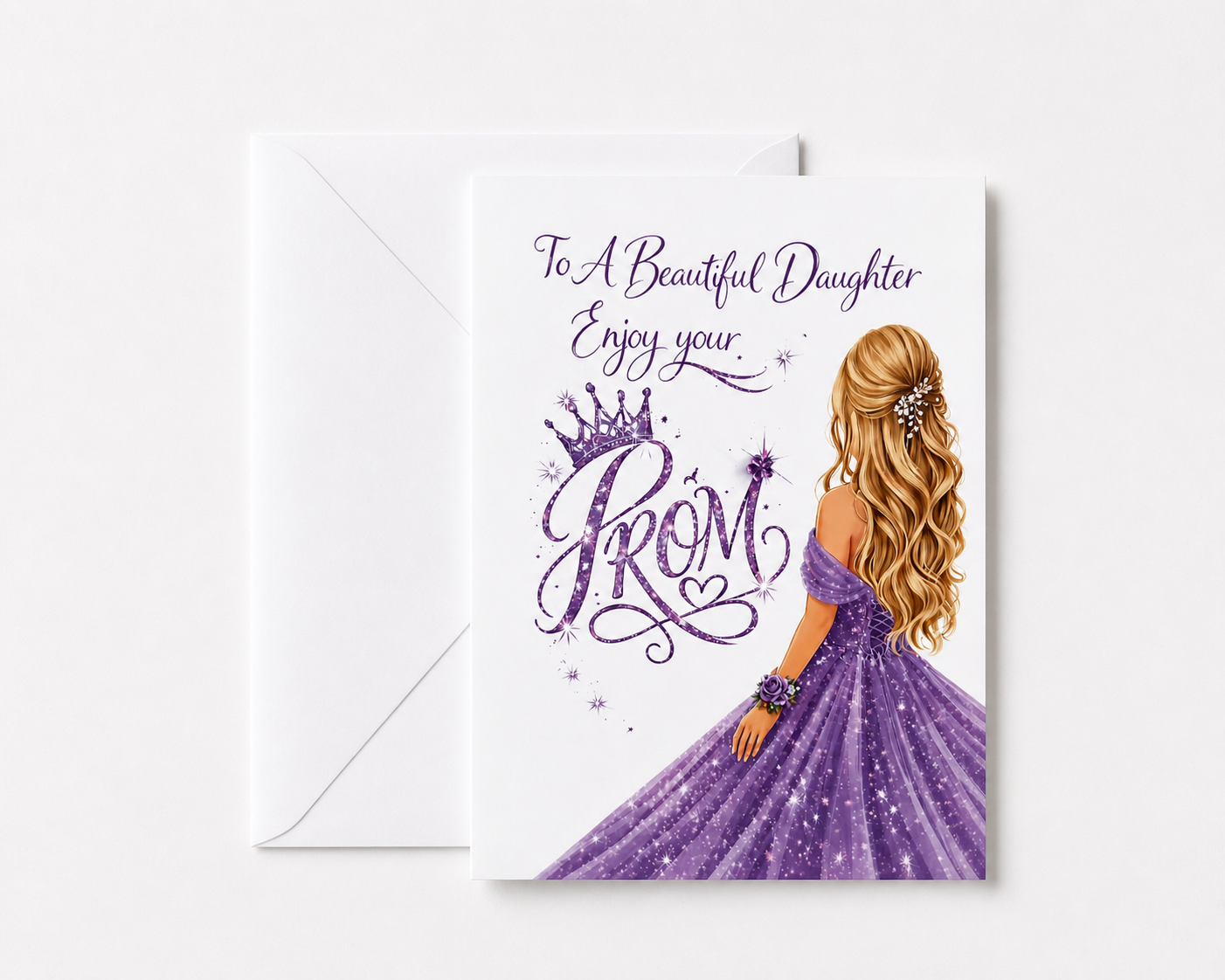 Personalised Prom Card for Her | Special Prom Night Gift | Luxury Keepsake Card