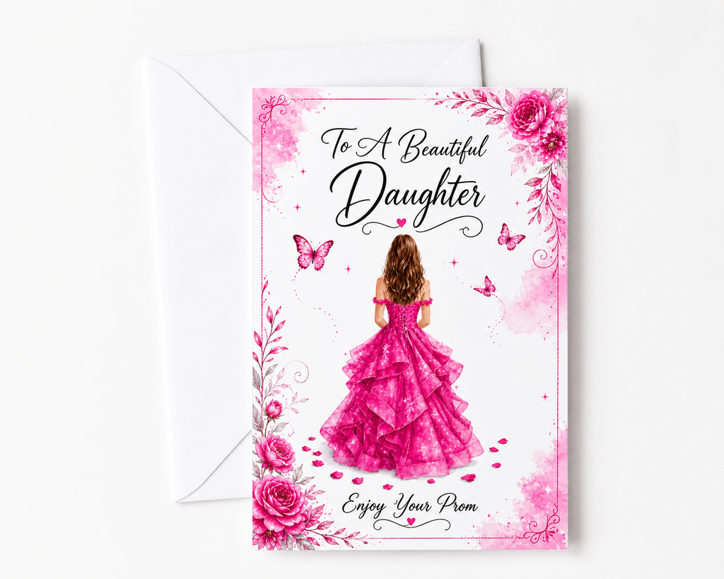 Personalised Prom Card for Daughter | Prom Night Keepsake | Mum to Daughter Prom Gift