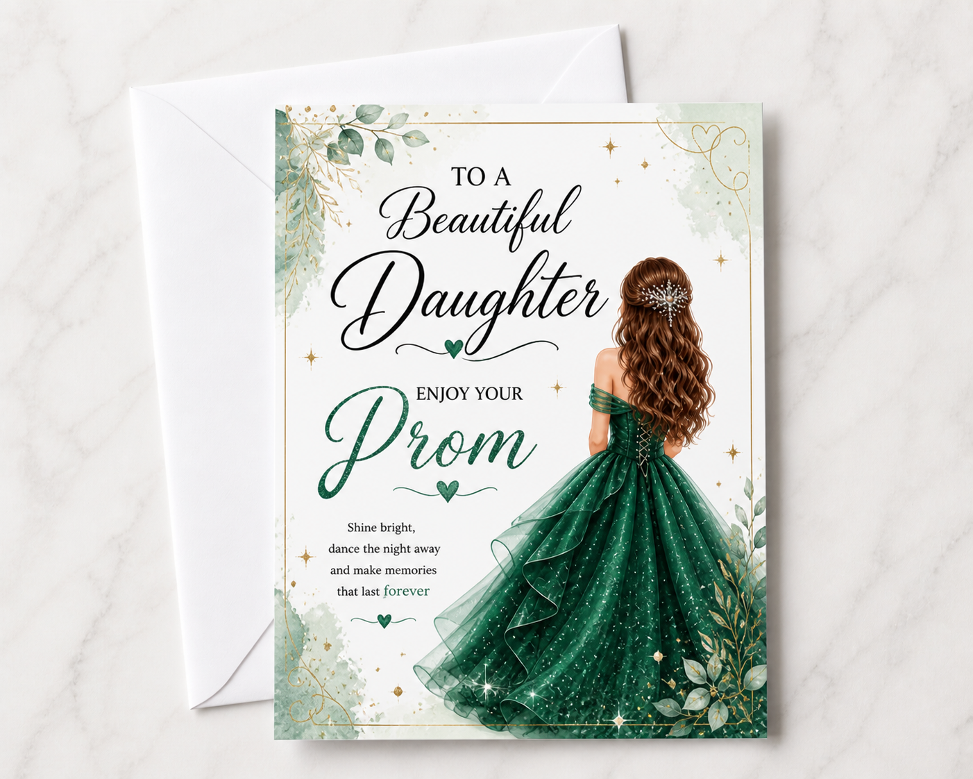 Personalised Prom Card for Her | Prom Keepsake Card | Friend or Family Prom Gift
