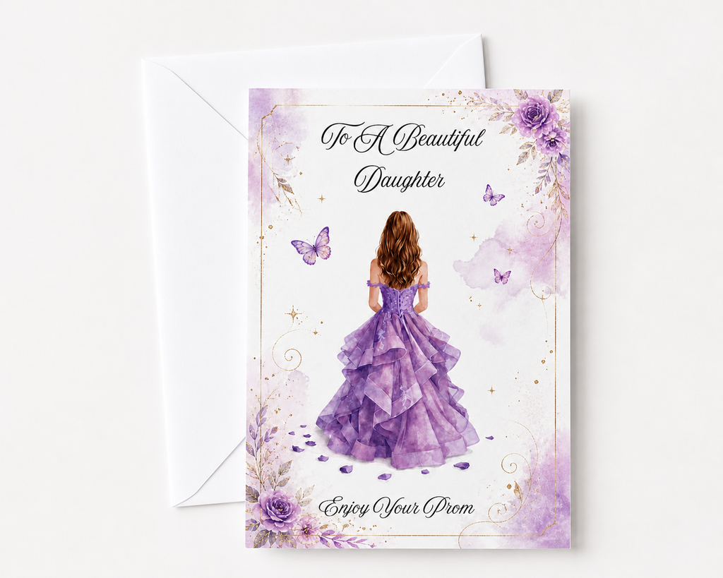 Personalised Prom Card for Her | Keepsake Prom Night Card | Gift for Daughter