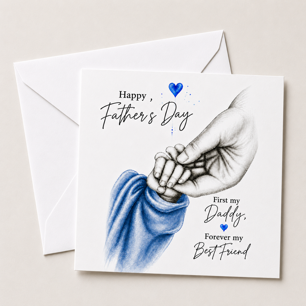 Personalised Dad & Son Father's Day Card | Gift for Dad