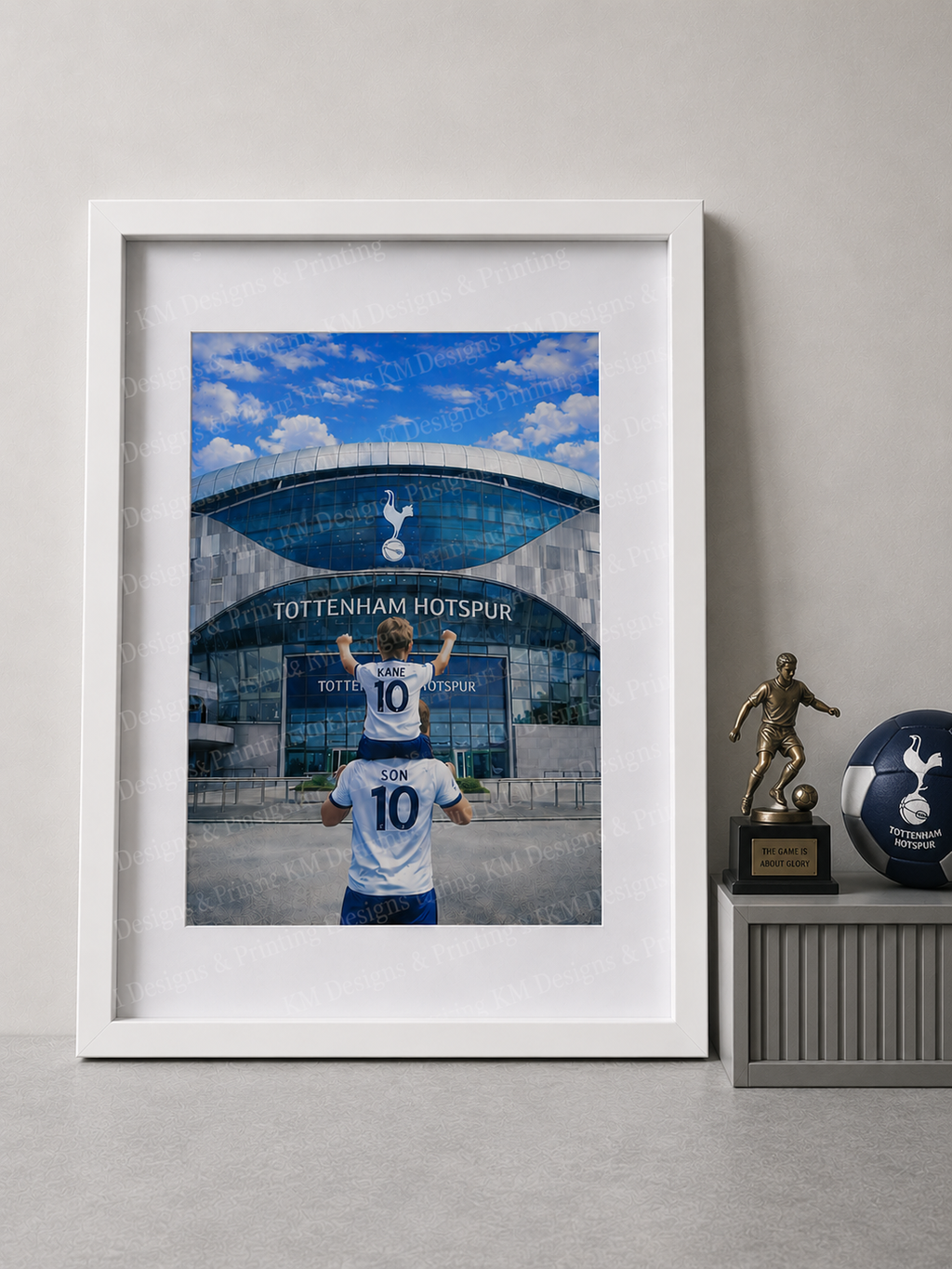 Personalised Tottenham Hotspur Stadium Print | Football Gift for Him