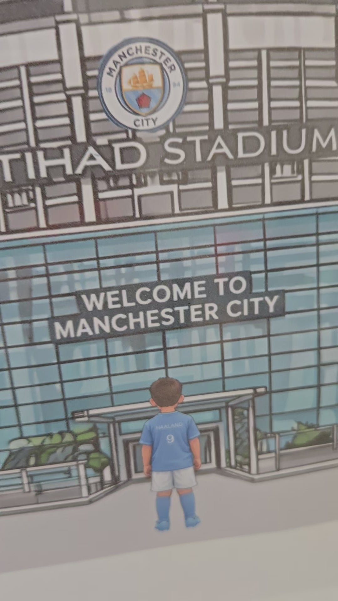 Man City Football Stadium Print